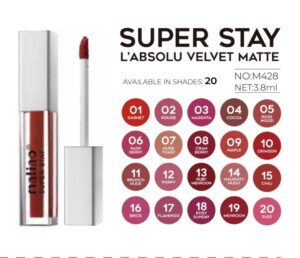 Maliao Lipstick Super Stay L'Absolu Velvet Matte