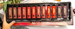 Kiss Beauty Matte Color Lipstickl Pack of 12 Pcs