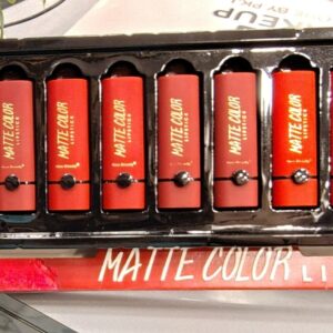Kiss Beauty Matte Color Lipstickl Pack of 12 Pcs