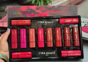 L'yon Beauty Super Matte Lipstick Pack of 12 Pcs