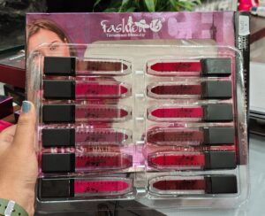 Fashion16 liquid matte lipstick pack of 12 pcs