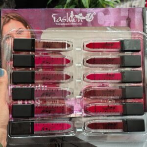 Fashion16 liquid matte lipstick pack of 12 pcs