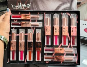 Fashion16 Liquid Lipstick 2 in 1 Lip Color Bullet Pack of 12