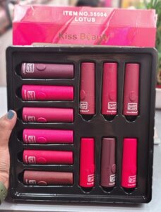 Kiss Beauty Matte Lipstick Pack of 12