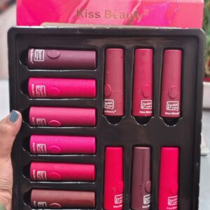 Kiss Beauty Matte Lipstick Pack of 12