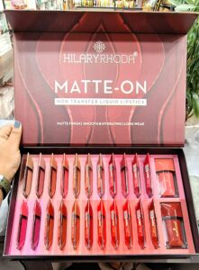 Hilaryrhoda Liquid Lipstick Non Transfer Pack of 24