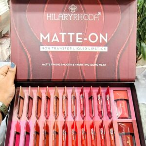 Hilaryrhoda Liquid Lipstick Non Transfer Pack of 24