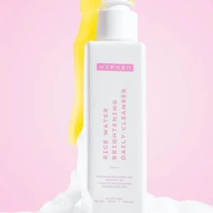 Rice water cleanser for brightening