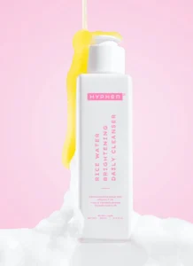 10% fermented rice water cleanser - 1% vit c & 0.5% glycolic acid