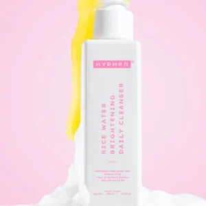 10% fermented rice water cleanser - 1% vit c & 0.5% glycolic acid