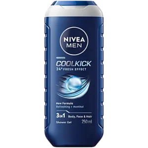 Nivea Men Cool Kick Fresh Effect 3 In 1 Shower Gel, 250 ml