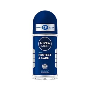 Nivea Protect & Care Deodorant Roll On For Men - No Skin Irritation & 48h Freshness, 50 ml