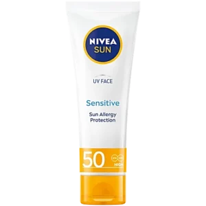 Nivea Sun UF Face Sensitive Sun Allergy Protection Cream - 50 UVA UVB, 50 ml