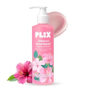 Plix Hibiscus Bond Repair Advanced Shampoo (Repairs Hair Structure & Reduces Breakage)