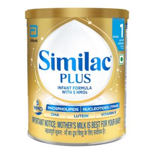 Similac Plus Stage 1 Infant Formula, Up to 6 Months, 400g Tin.