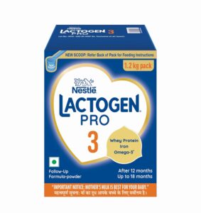 Lactogen Pro 3, Follow-Up Formula with Iron, Whey Protein and Omega 3, After 12 Months Up to 18 Months.