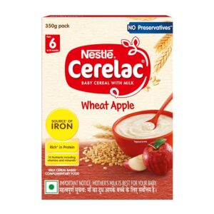 CERELAC Baby Food Cereal | No Preservatives | Wheat Apple for 6 to 24 Months Baby.