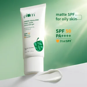 Plum Green Tea & Zinc Super-Matte SPF 50 Sunscreen Gel For Oily & Acne-Prone Skin