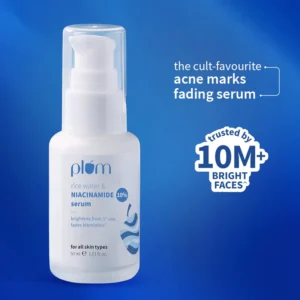 Plum 10% Niacinamide & Rice Water Brightening Face Serum For Clear & Bright Skin