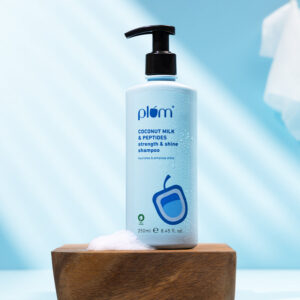 Plum shampoo coconut Milk And peptides Strength and shine
