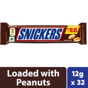 Snickers Peanut Filled Chocolate Bars, 12 Grams( Pack of 32 )