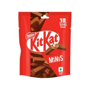 KIT KAT Minis, Choco Coated Wafer Bar, 7.5gm,Pack of 18